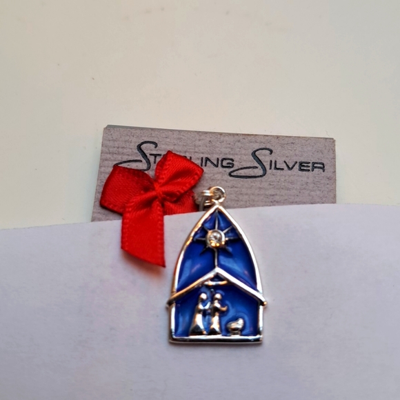 NIB Nativity Charm Sterling Silver - Picture 5 of 6